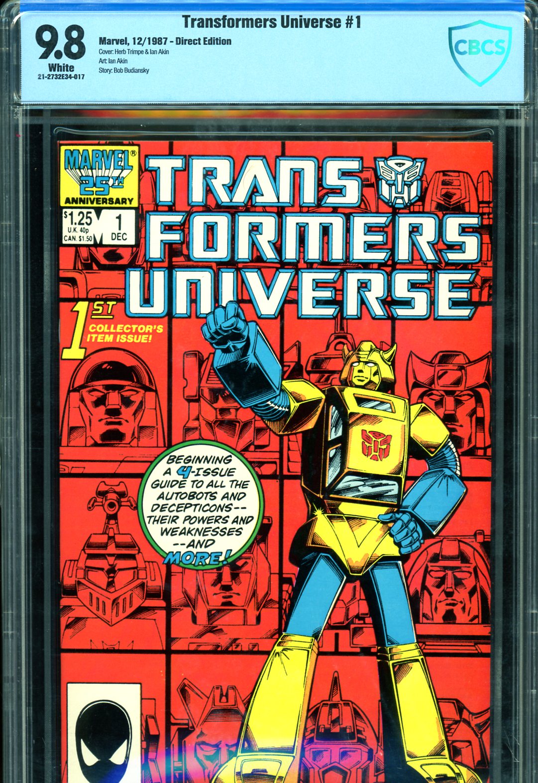 Transformers Universe #1 CBCS 9.8 w Direct Edition