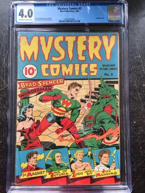 Mystery Comics #2 CGC 4.0 ow/w