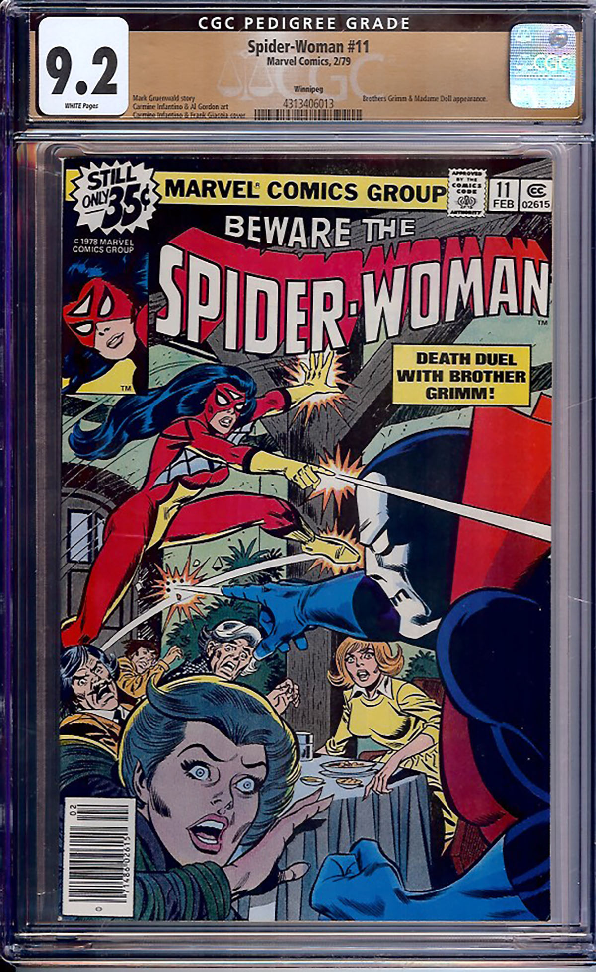 Spider-Woman #11 CGC 9.2 w Winnipeg