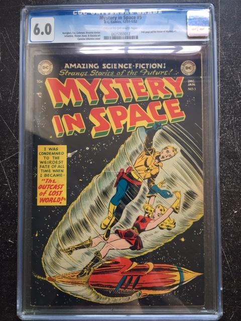 Mystery in Space #5 CGC 6.0 cr/ow