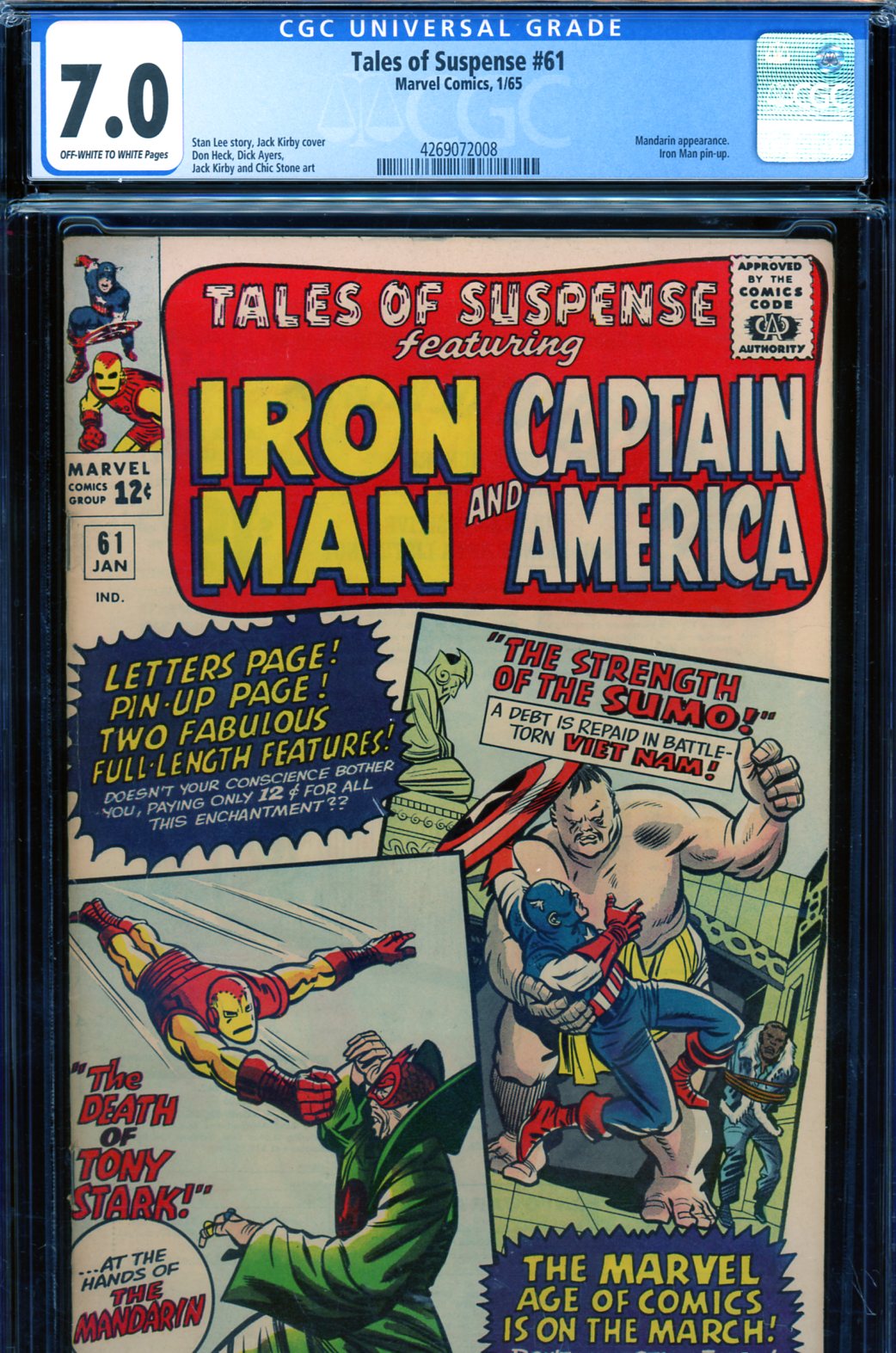 Tales of Suspense #61 CGC 7.0 ow/w