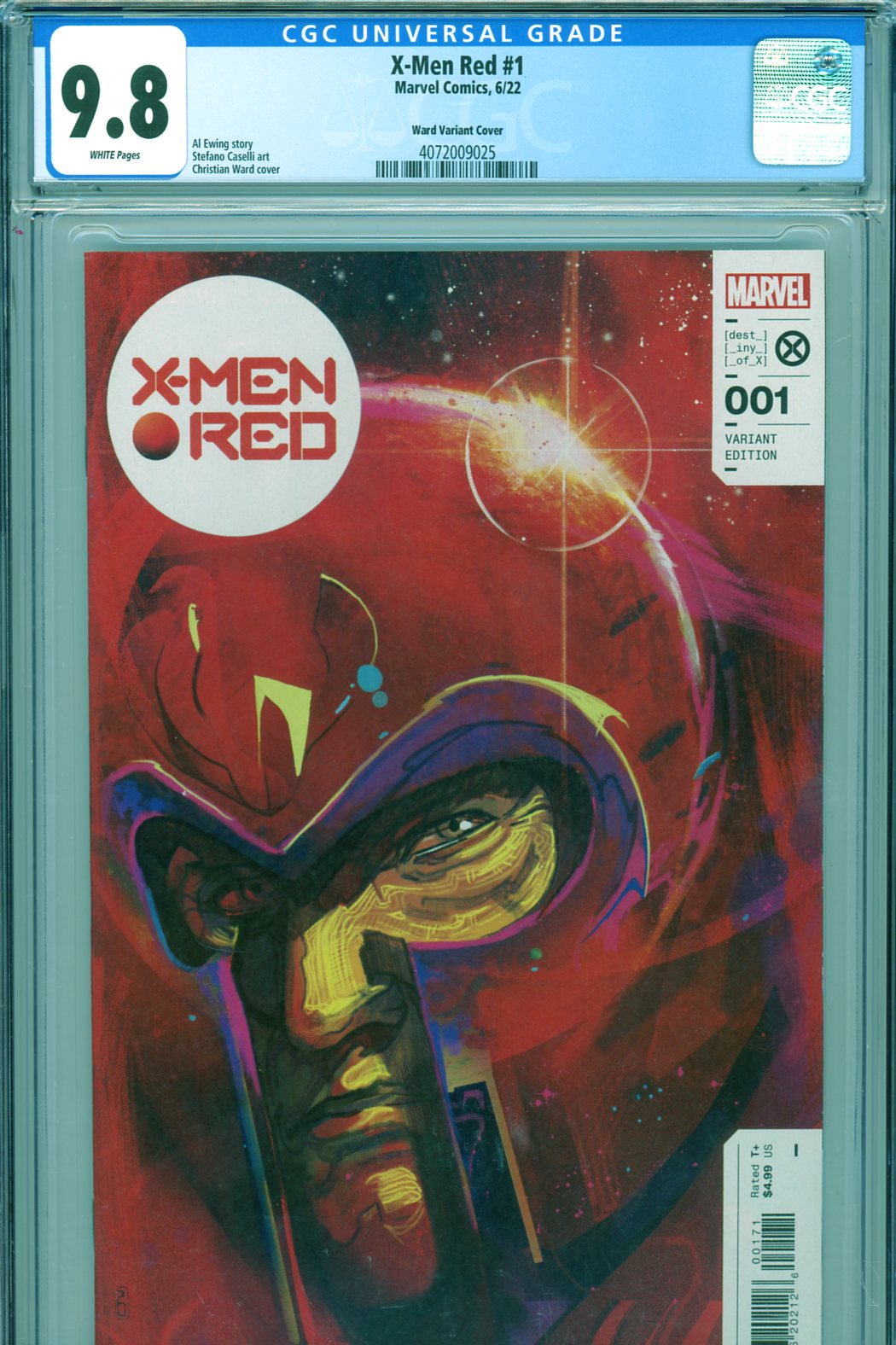 X-Men Red #1 CGC 9.8 w Ward Variant Cover