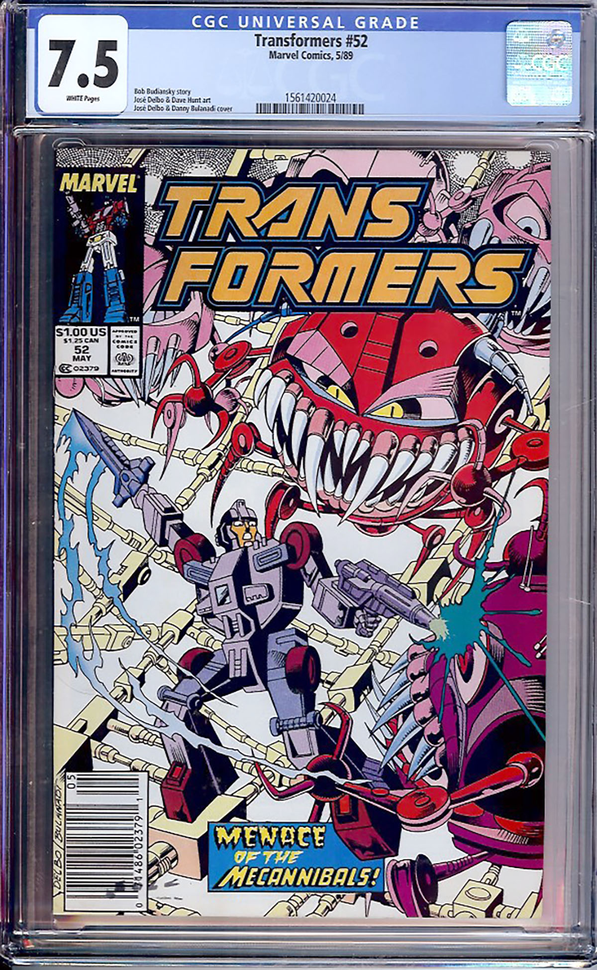 Transformers #52 CGC 7.5 w