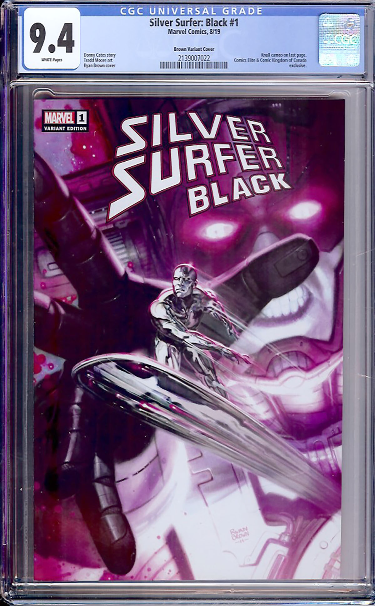 Silver Surfer: Black #1 CGC 9.4 w Brown Variant Cover