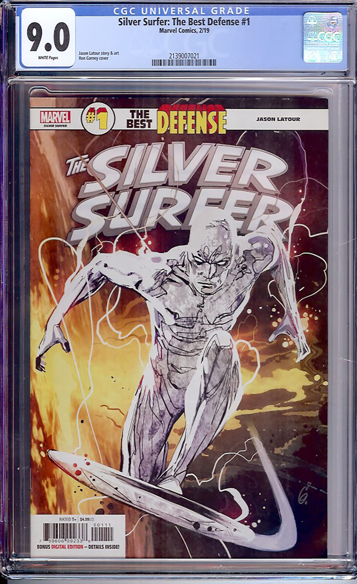 Silver Surfer: The Best Defense #1 CGC 9.0 w