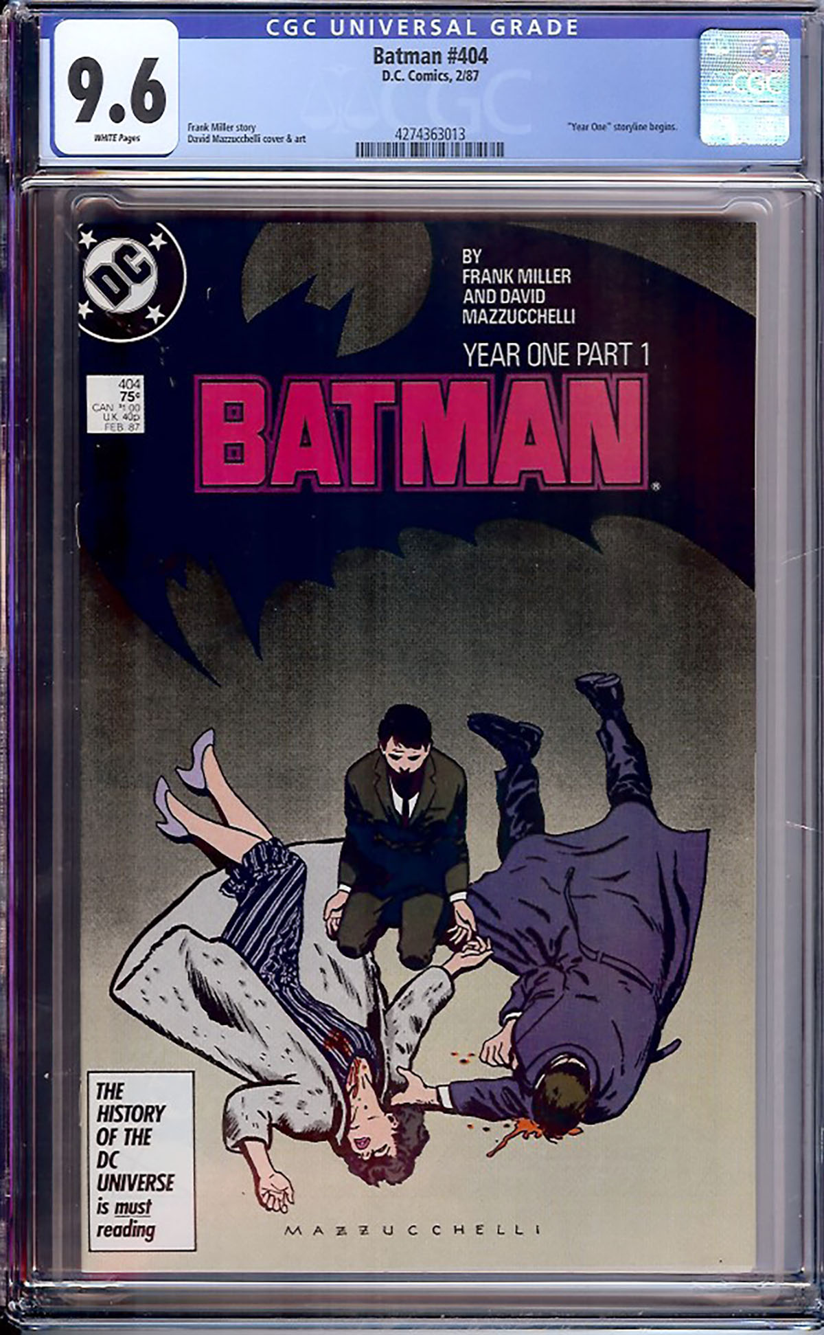 Batman #404 CGC 9.6 w