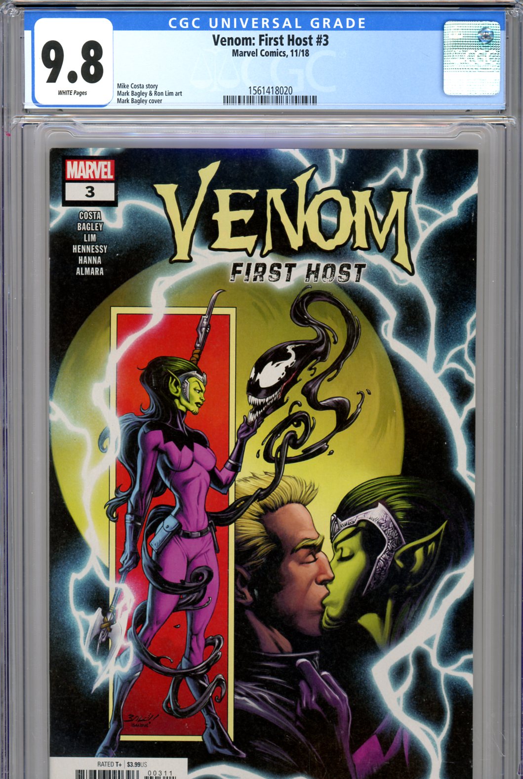 Venom: First Host #3 CGC 9.8 w