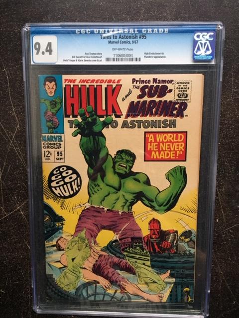 Tales to Astonish #95 CGC 9.4 ow