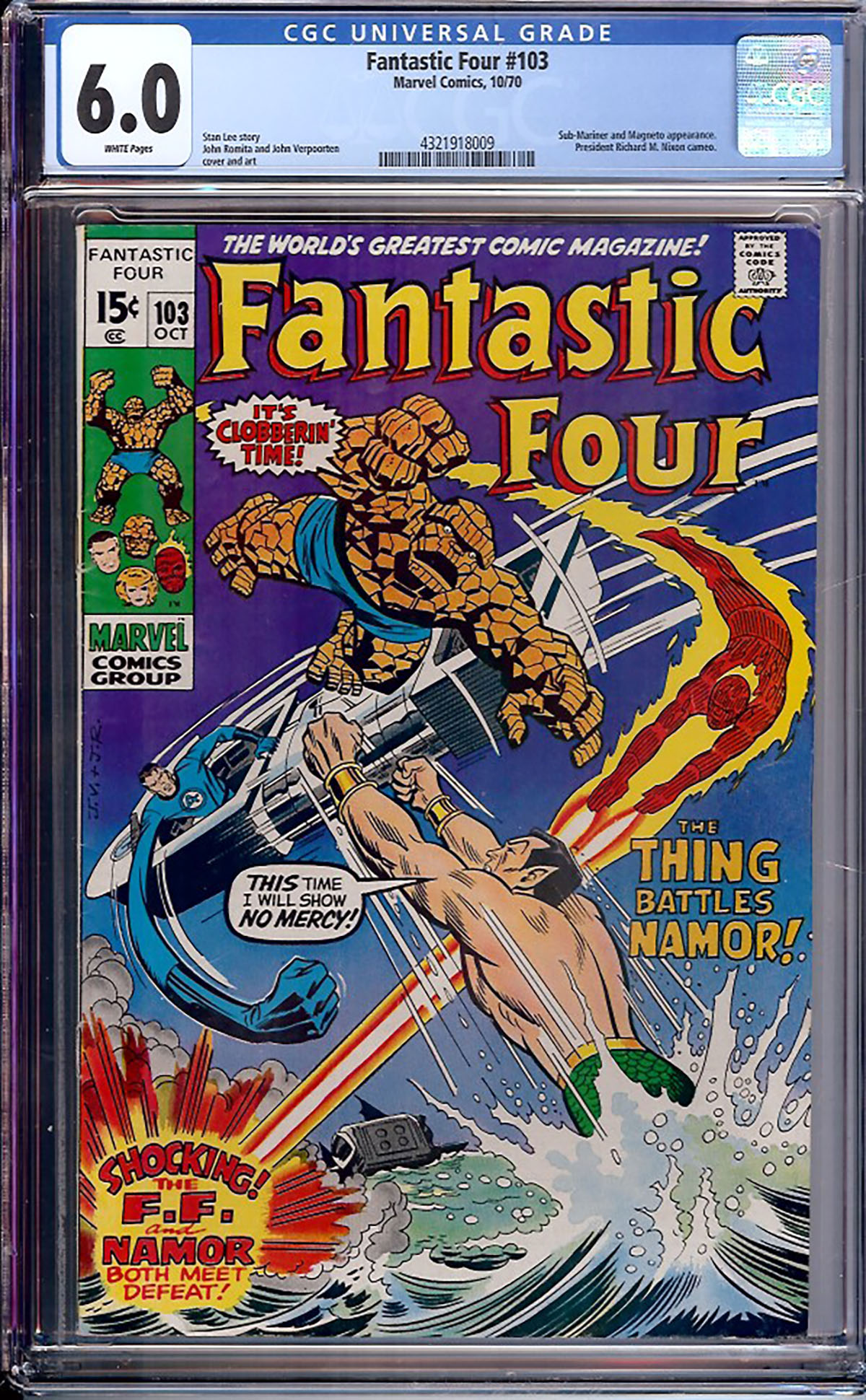 Fantastic Four #103 CGC 6.0 w