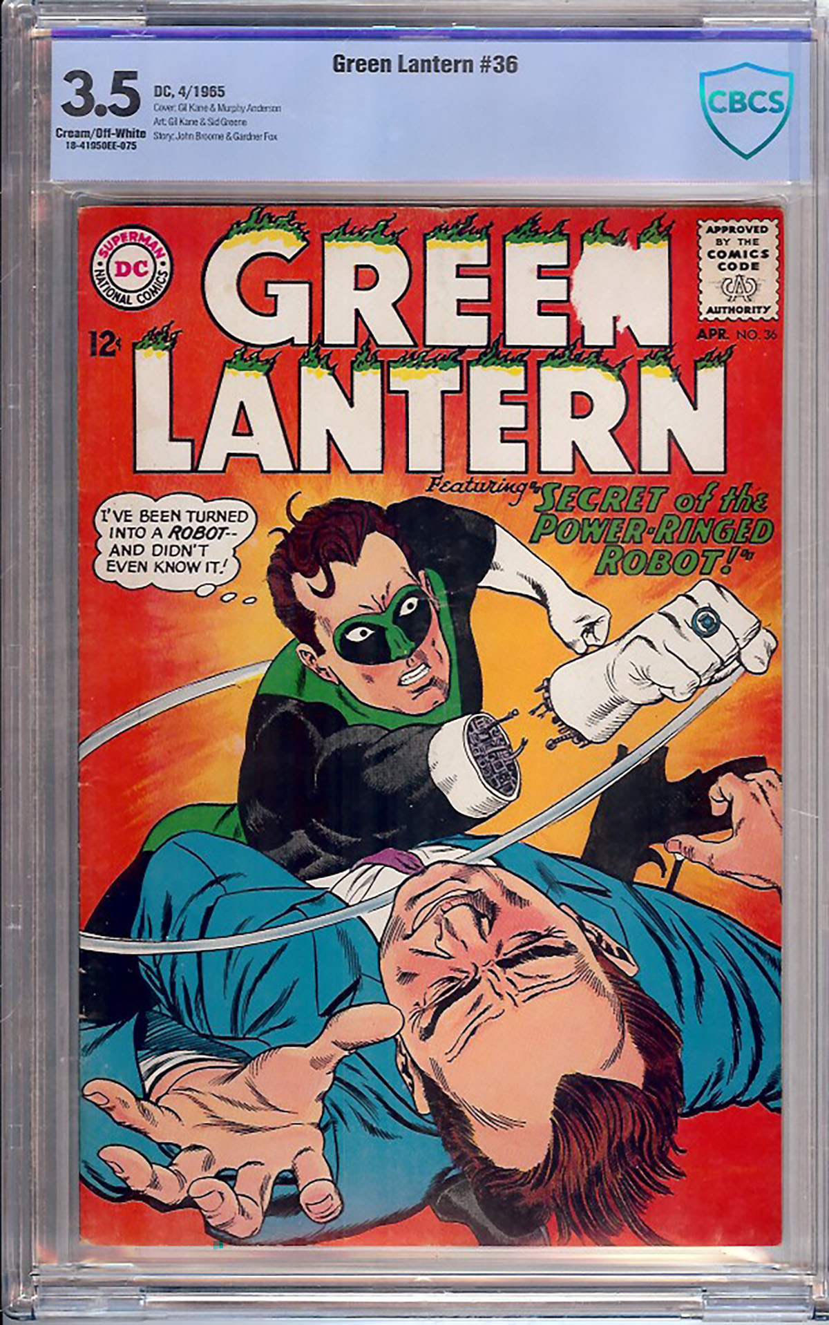 Green Lantern #36 CBCS 3.5 cr/ow