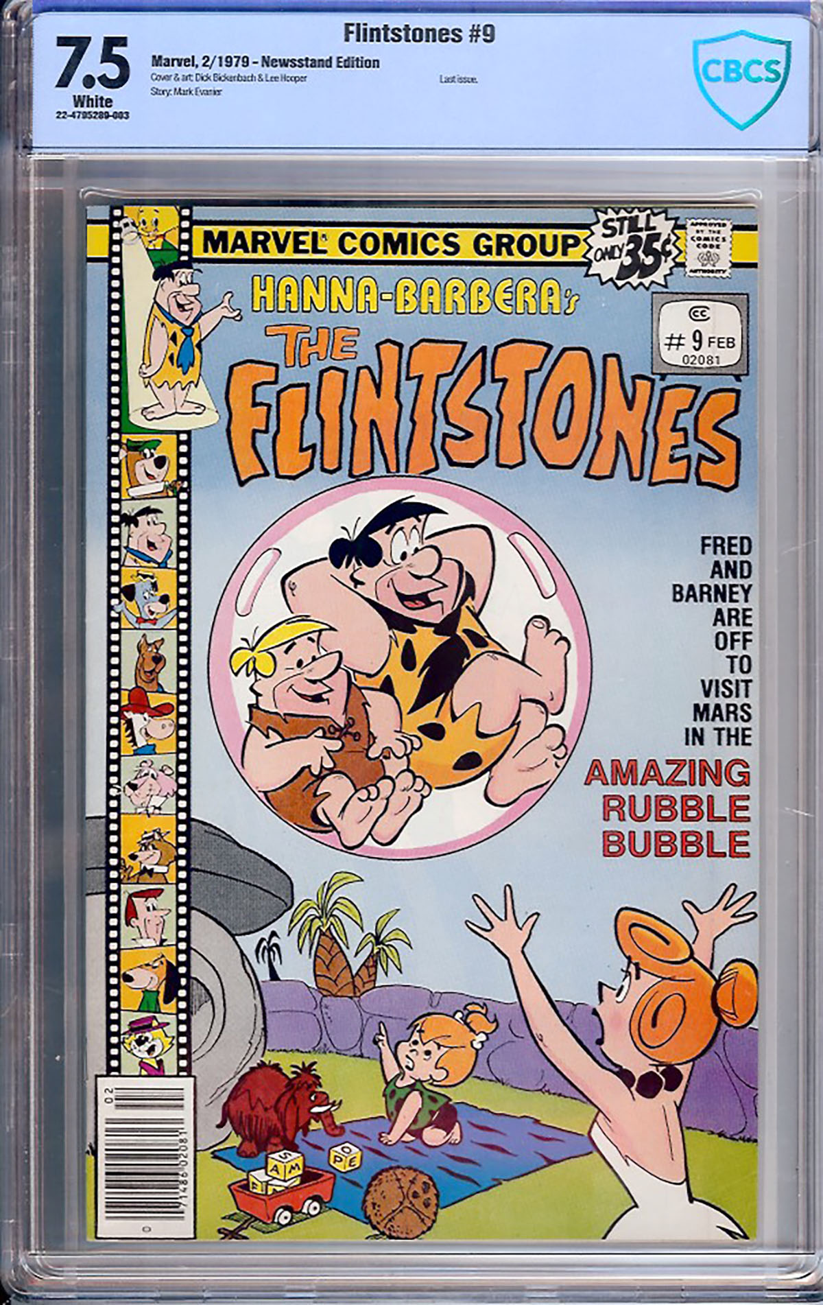 Flintstones #9 CBCS 7.5 w Newsstand Edition