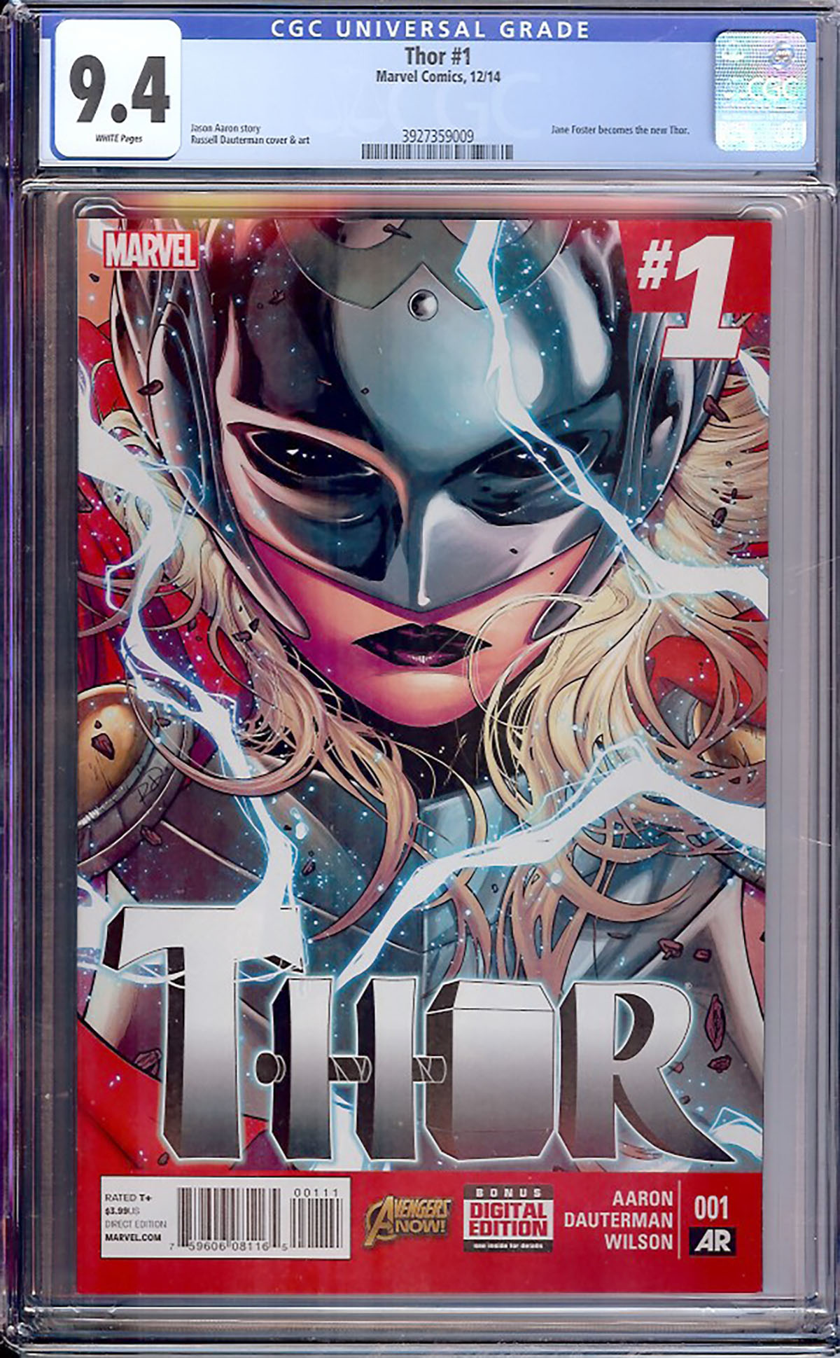 Thor #1 CGC 9.4 w