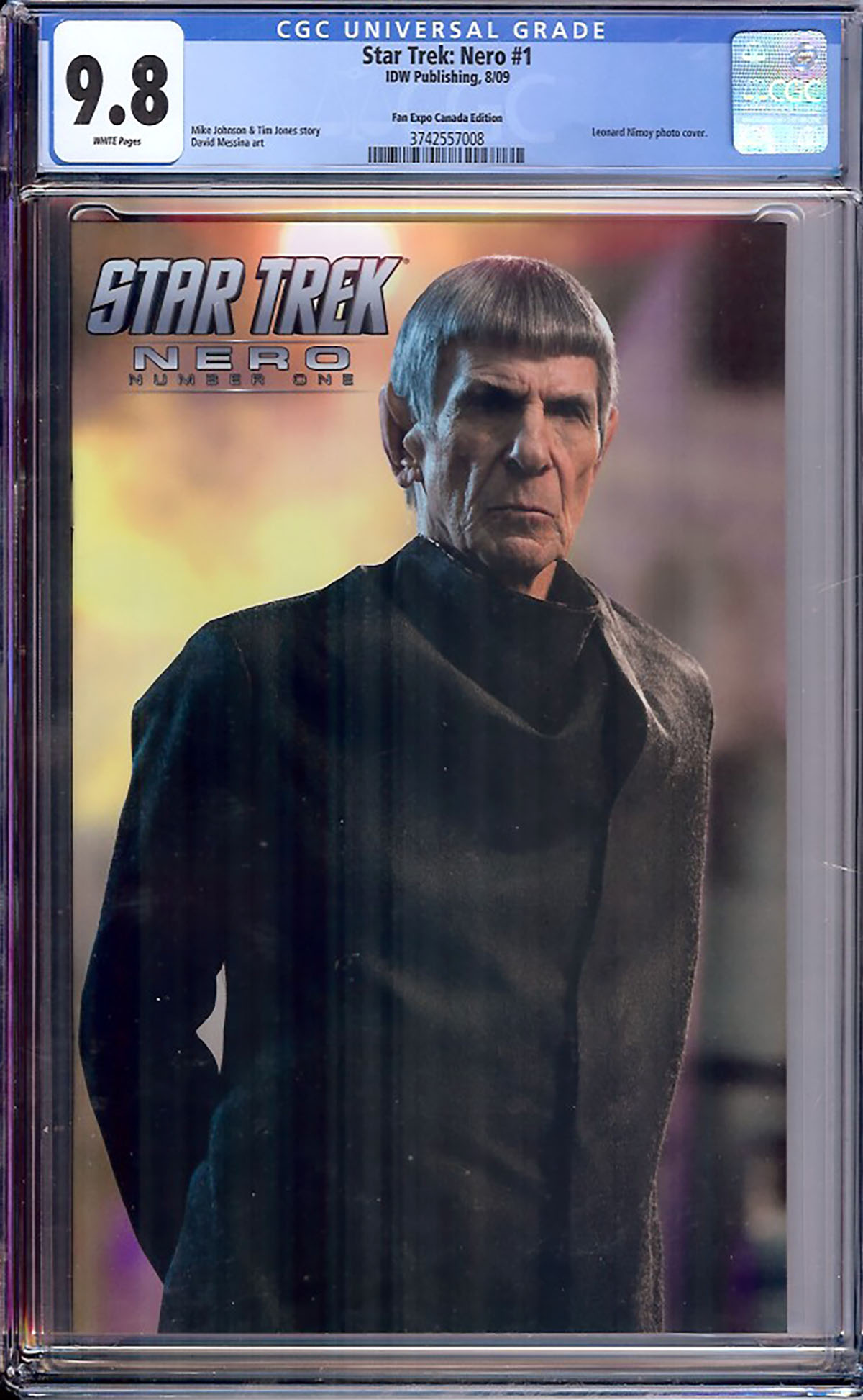 Star Trek: Nero #1 CGC 9.8 w Fan Expo Canada Edition