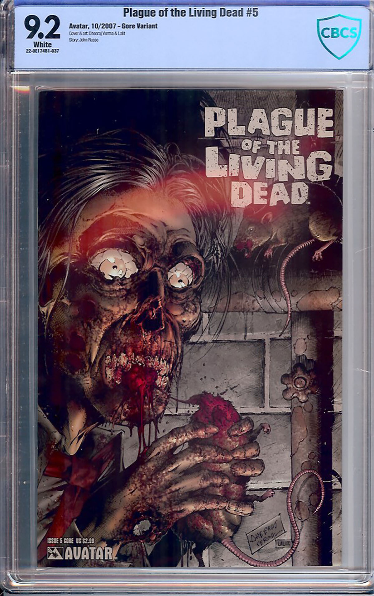 Plague of the Living Dead #5 CBCS 9.2 w Variant Cover