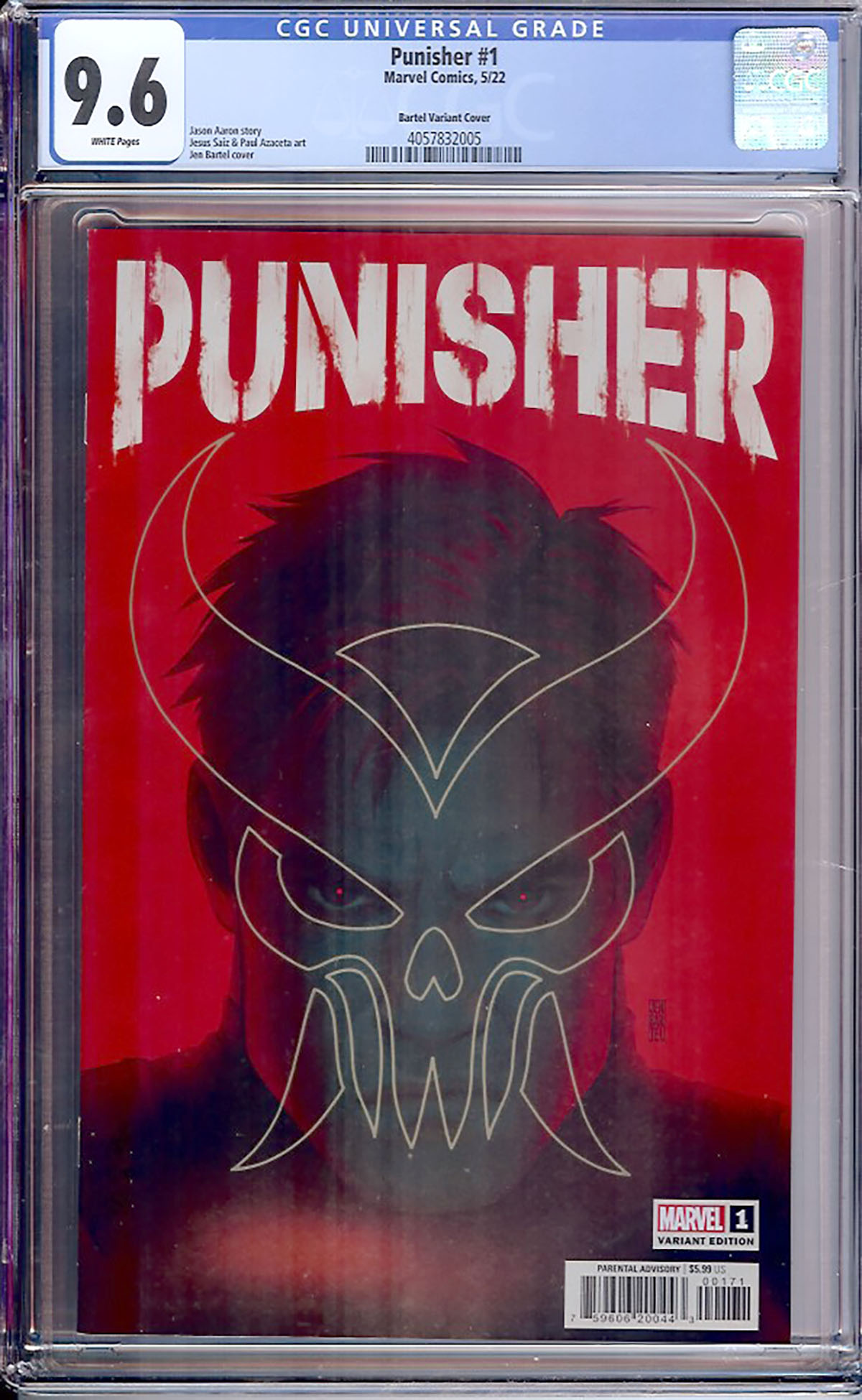 Punisher #1 CGC 9.6 w Bartel Variant Cover