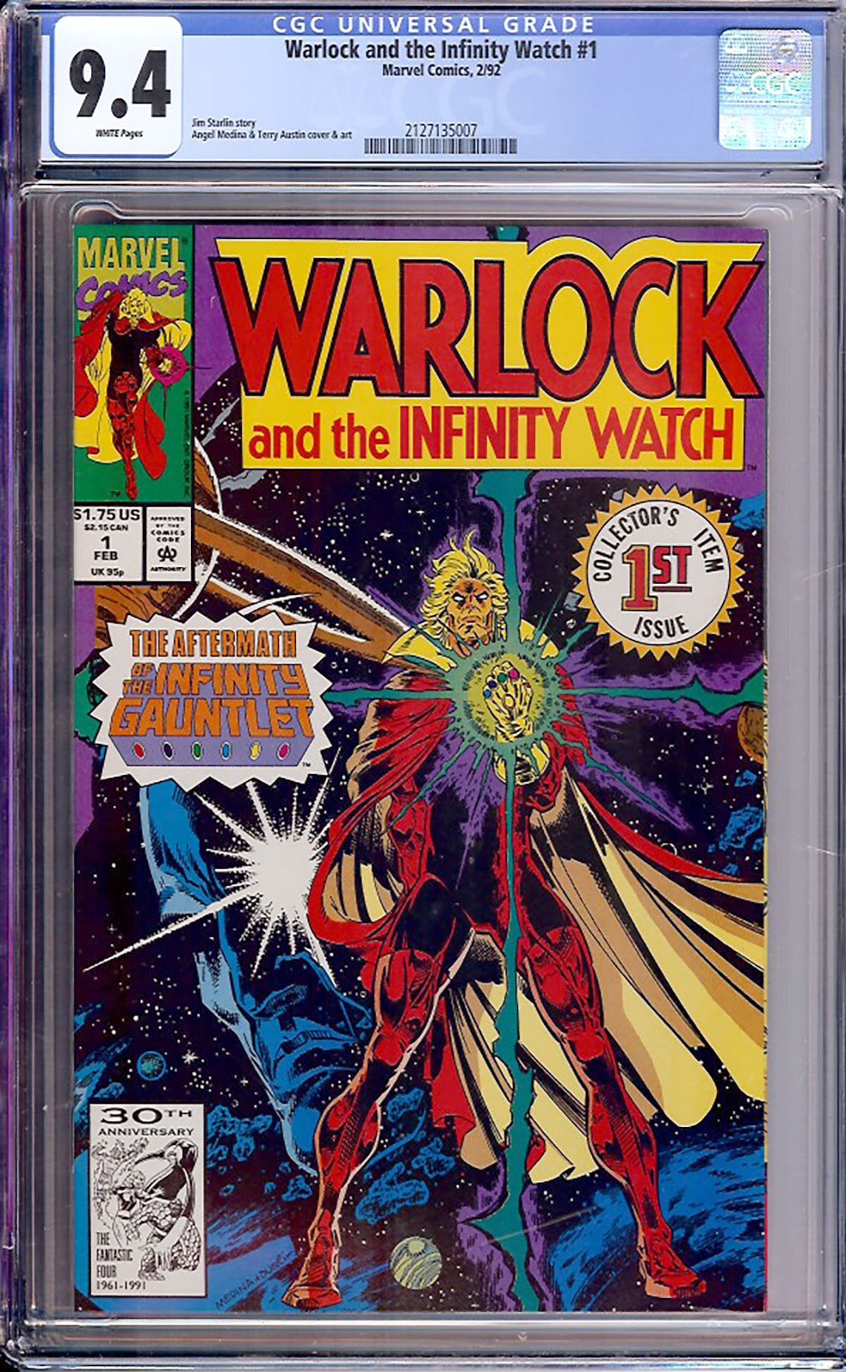 Warlock and the Infinity Watch #1 CGC 9.4 w