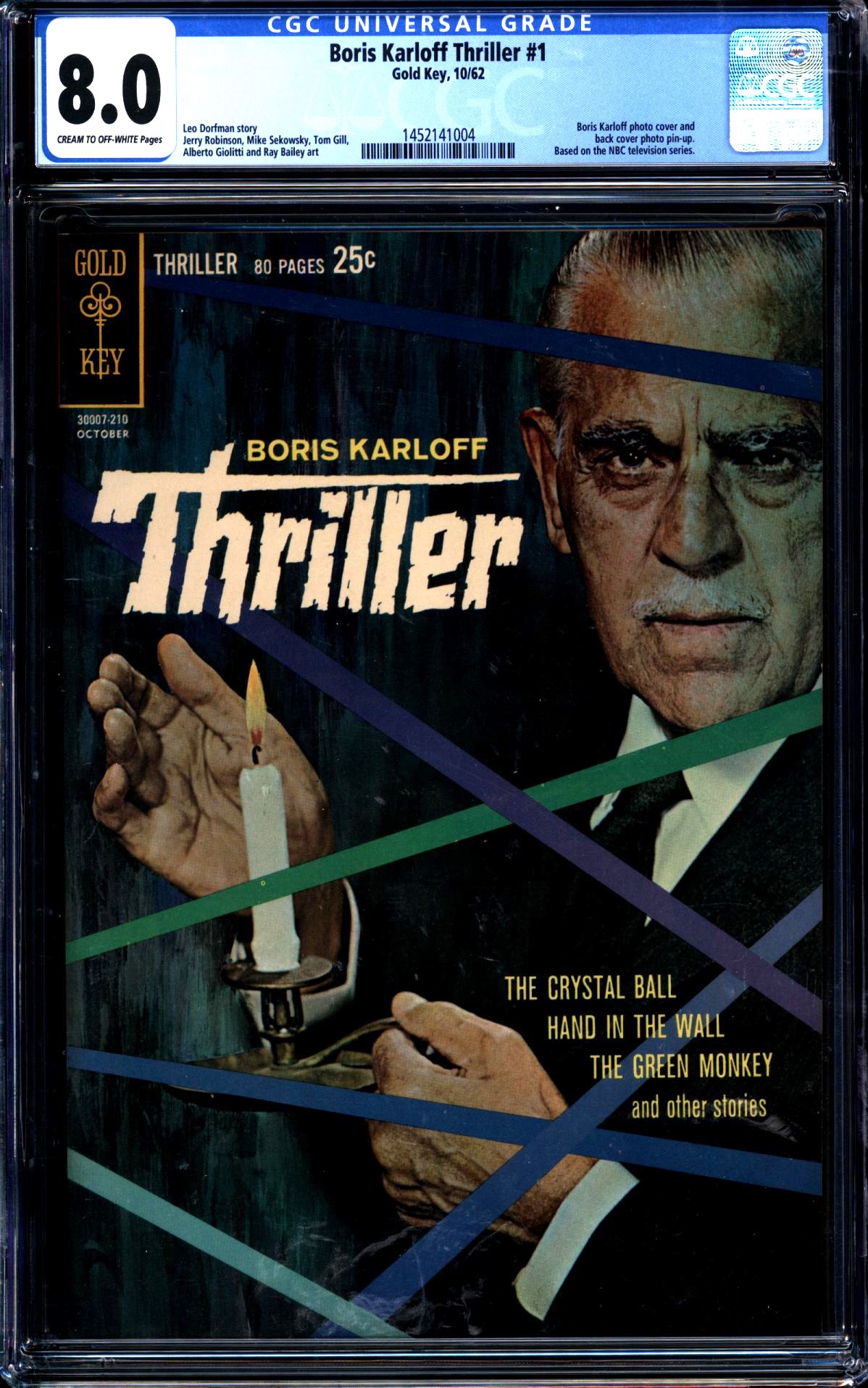 Boris Karloff Thriller #1 CGC 8.0 cr/ow