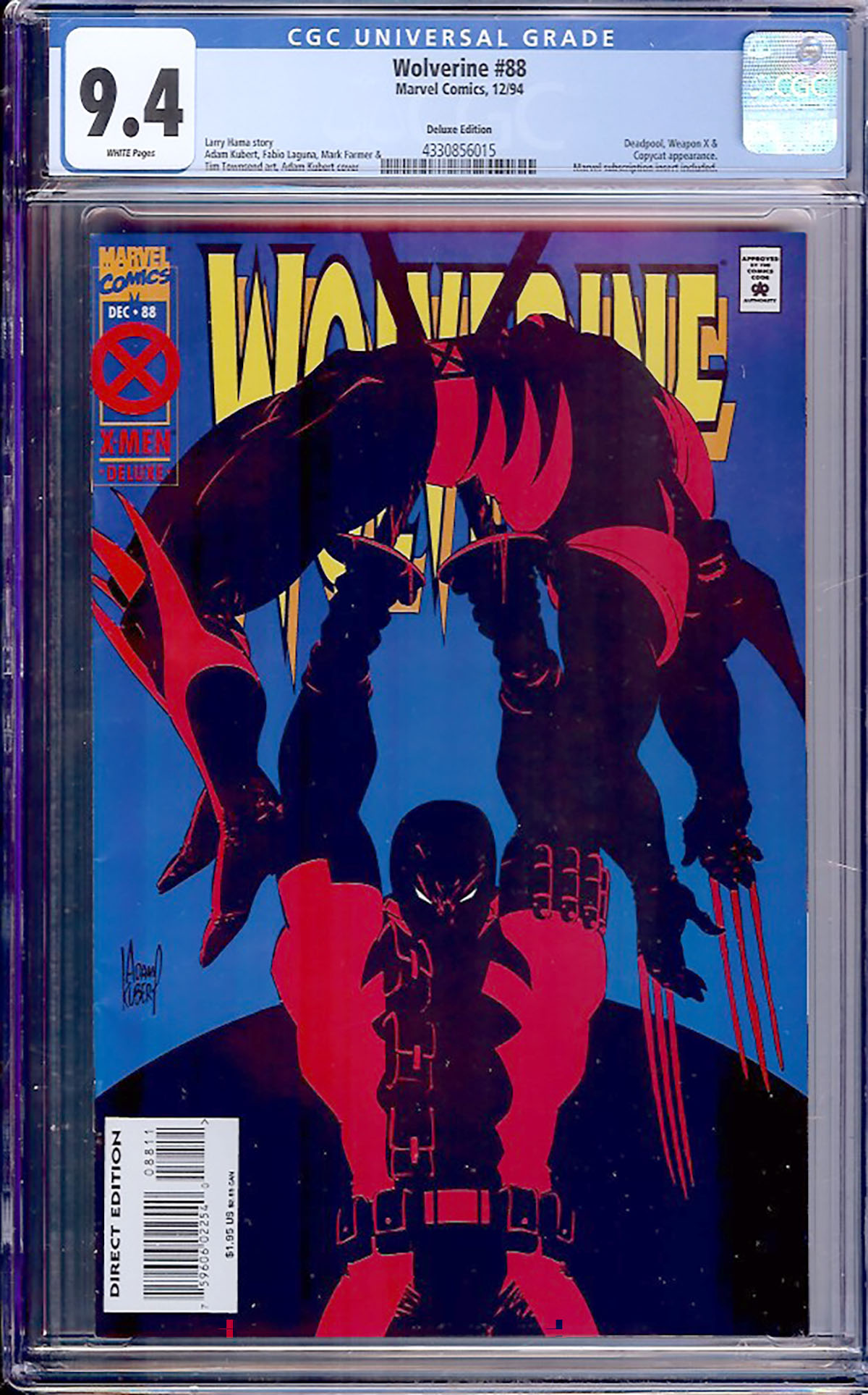 Wolverine #88 CGC 9.4 w Deluxe Edition