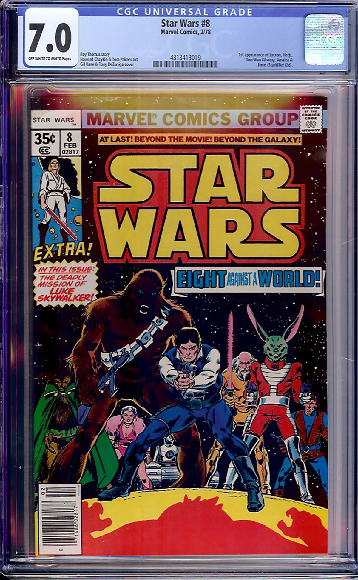 Star Wars #8 CGC 7.0 ow/w