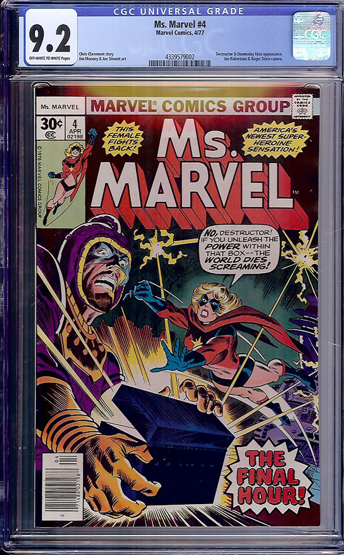 Ms. Marvel #4 CGC 9.2 ow/w