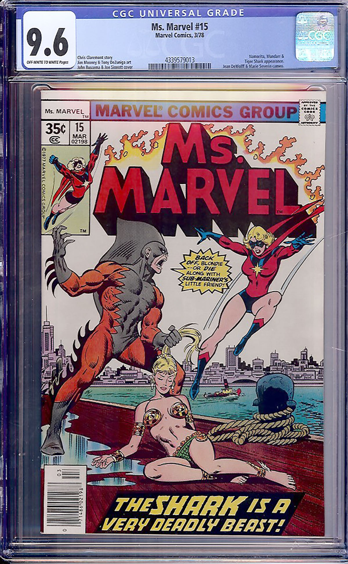 Ms. Marvel #15 CGC 9.6 ow/w