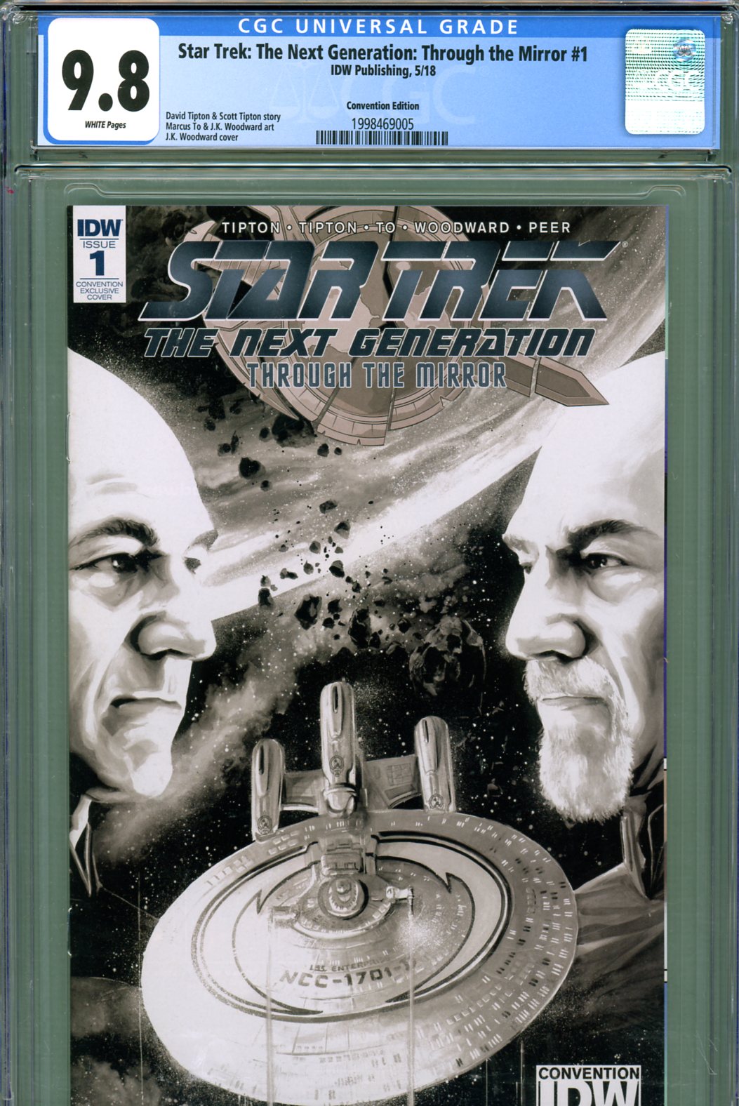 Star Trek: The Next Generation: Through the Mirror #1 CGC 9.8 w Convention Edition