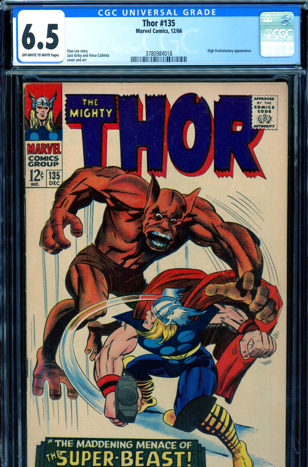 Thor #135 CGC 6.5 ow/w