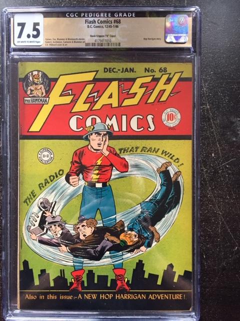 Flash Comics #68 CGC 7.5 ow/w Davis Crippen ("D" Copy)