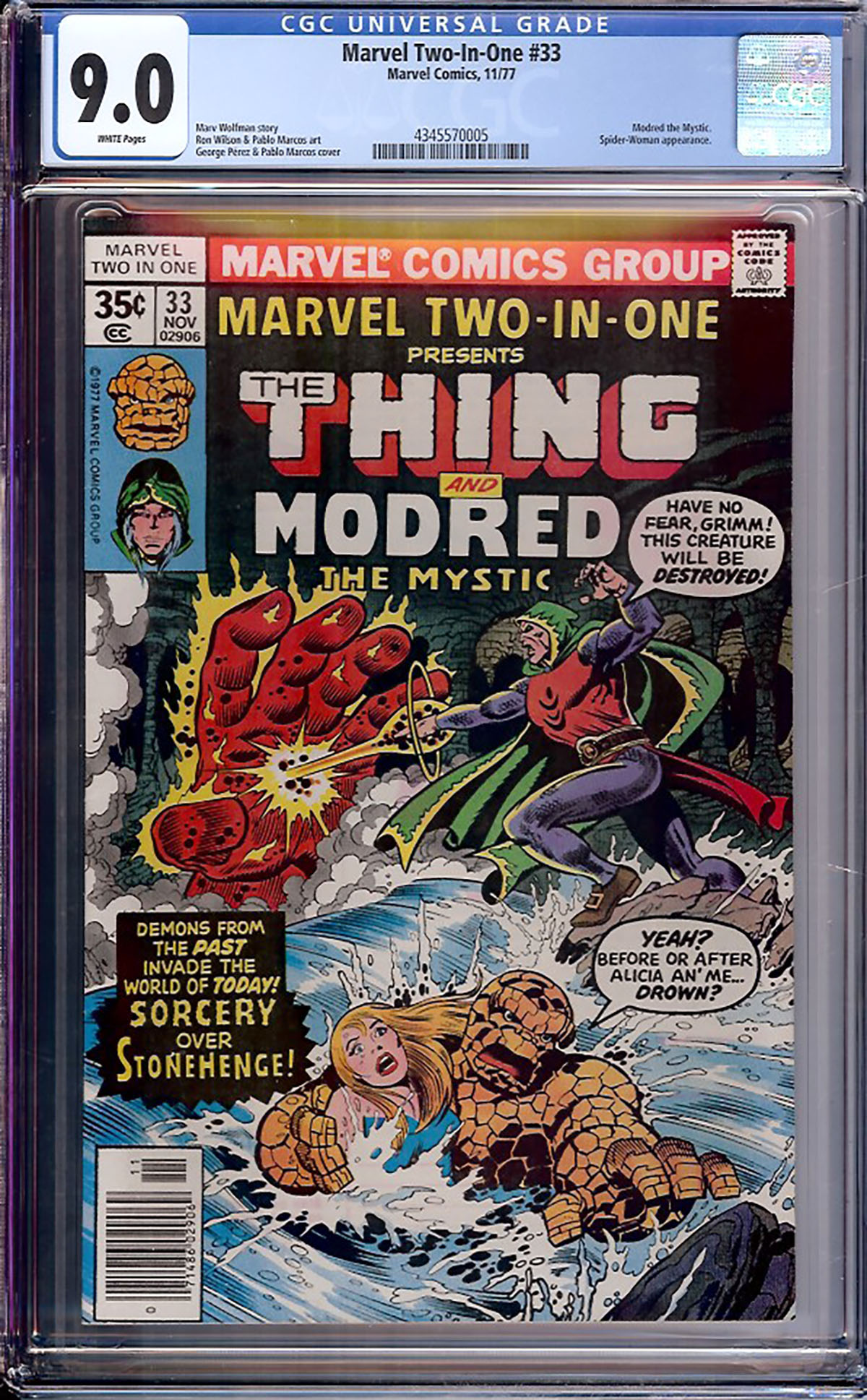 Marvel Two-In-One #33 CGC 9.0 w