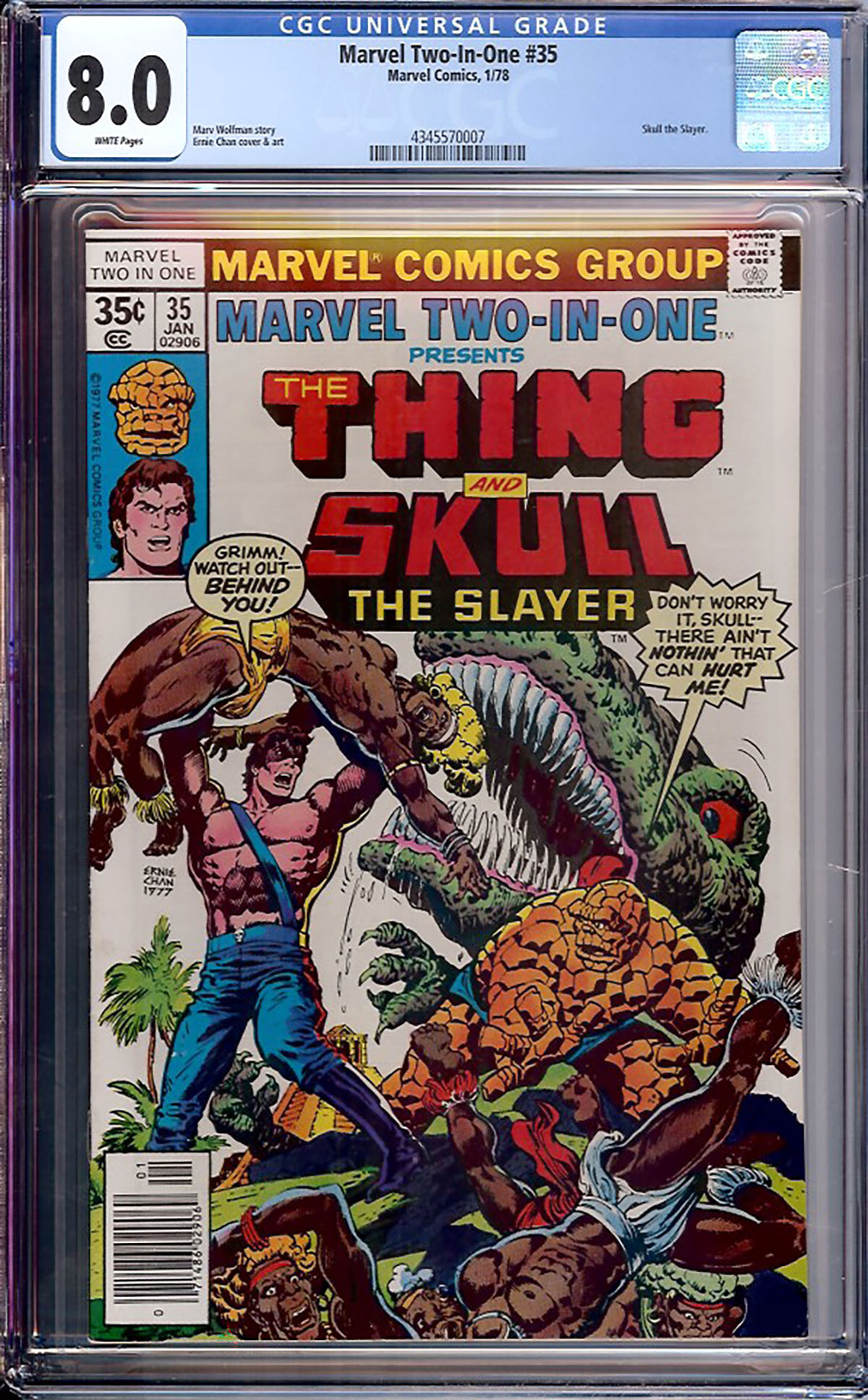 Marvel Two-In-One #35 CGC 8.0 w