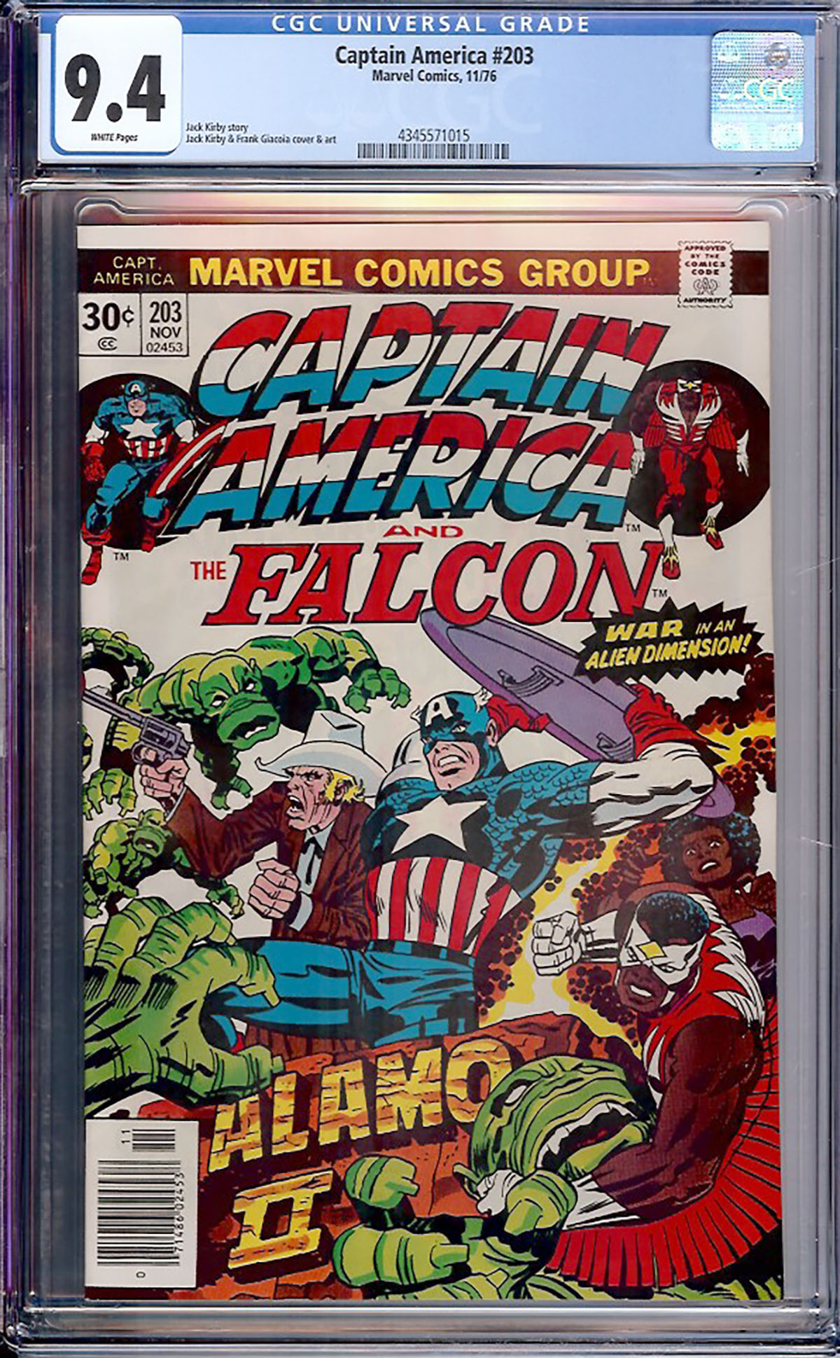 Captain America #203 CGC 9.4 w