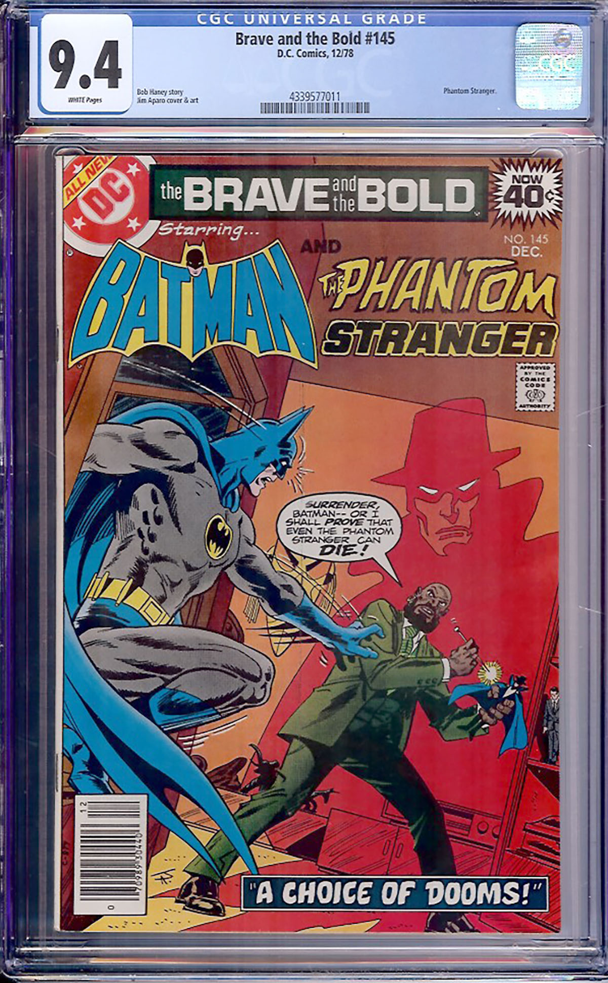 Brave and the Bold #145 CGC 9.4 w
