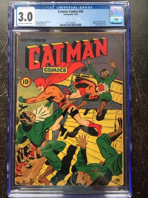 Catman Comics #26 CGC 3.0 ow/w