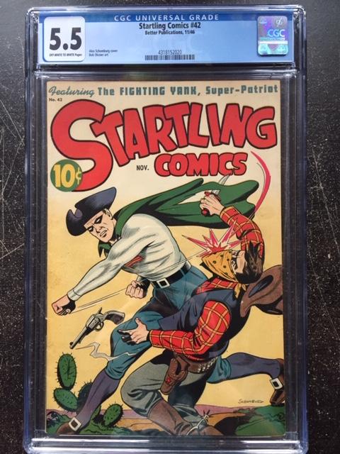 Startling Comics #42 CGC 5.5 ow/w