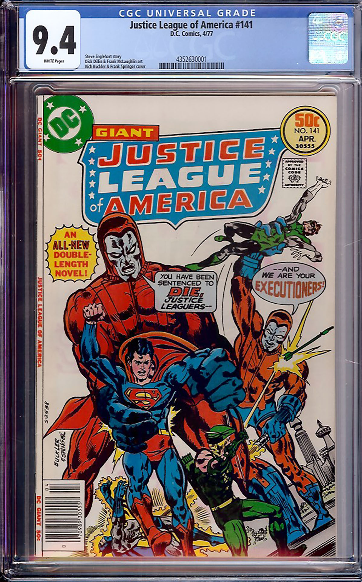 Justice League of America #141 CGC 9.4 w