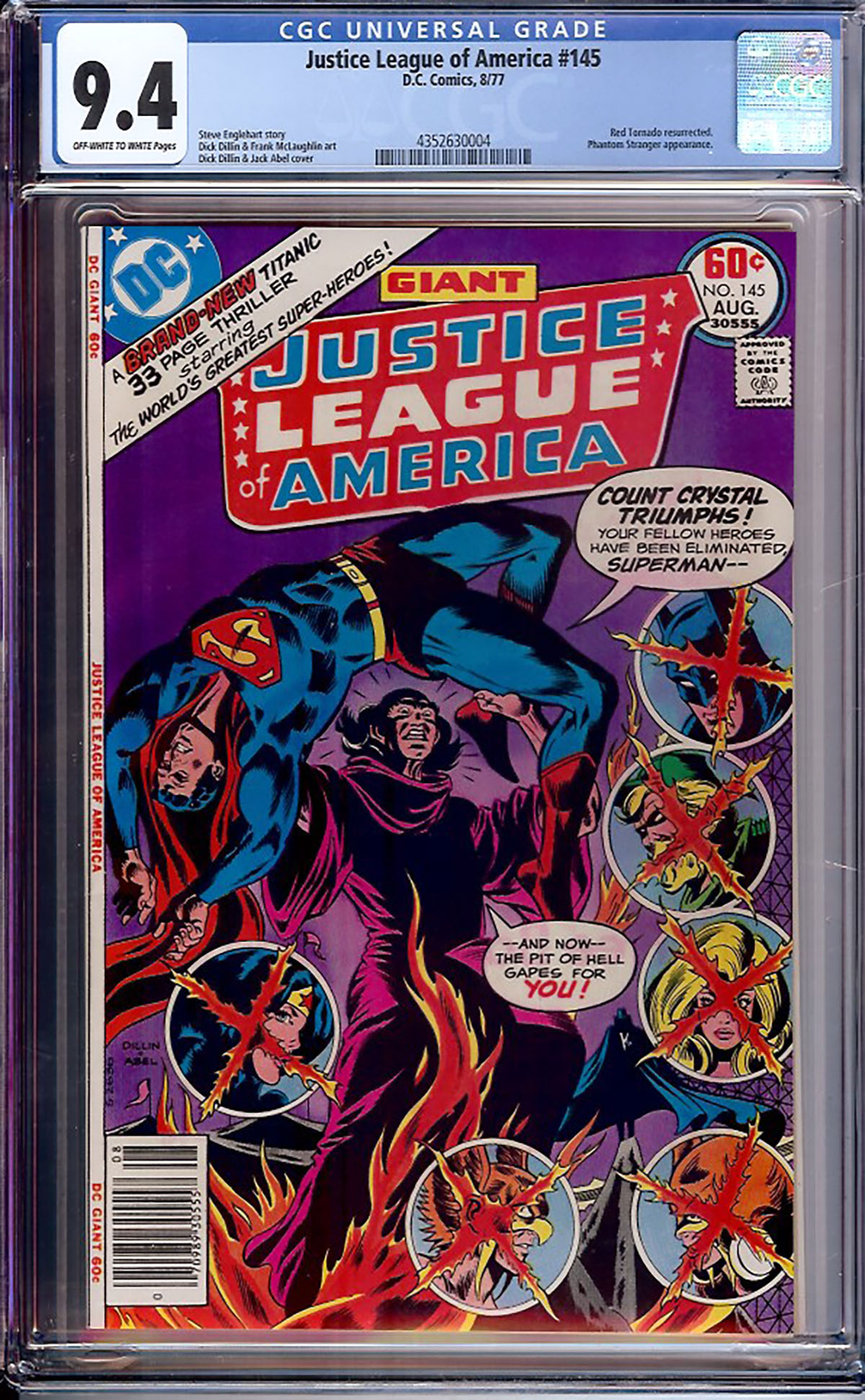 Justice League of America #145 CGC 9.4 ow/w