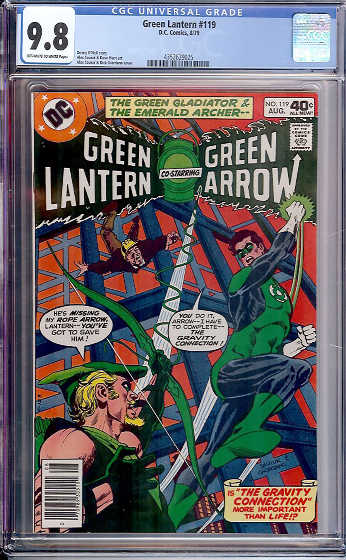 Green Lantern 119 Cgc 98 Oww Auction Pedigree Comics 1460