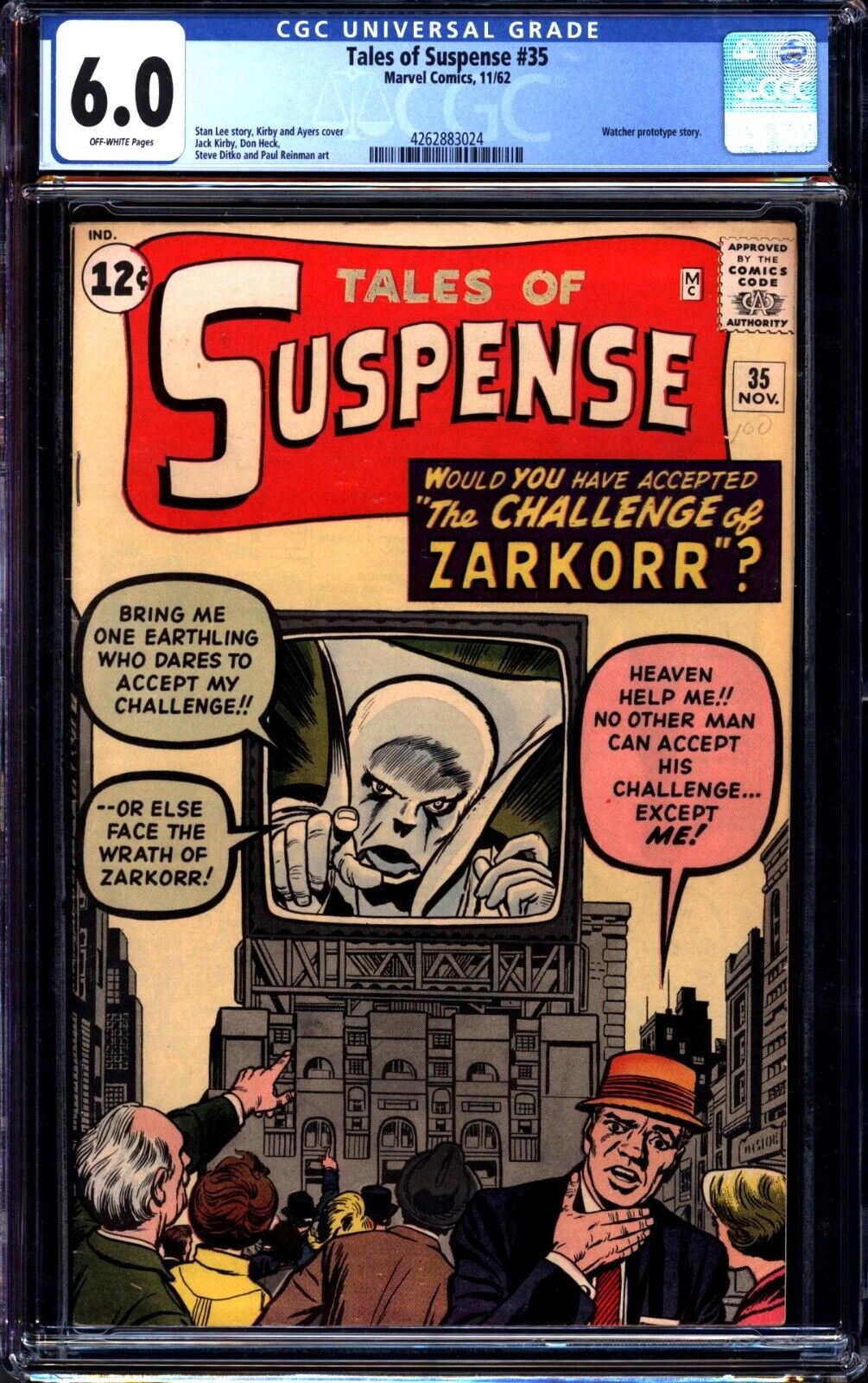 Tales of Suspense #35 CGC 6.0 ow