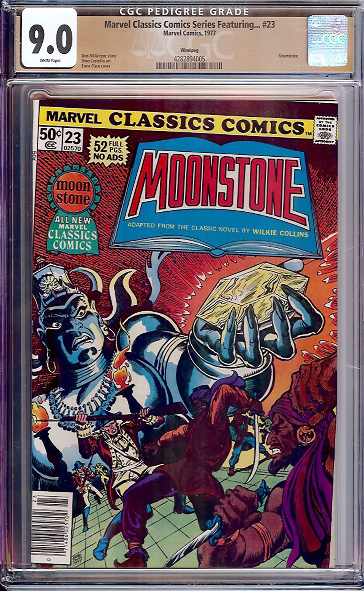 Marvel Classics Comics Series Featuring... #23 CGC 9.0 w Winnipeg