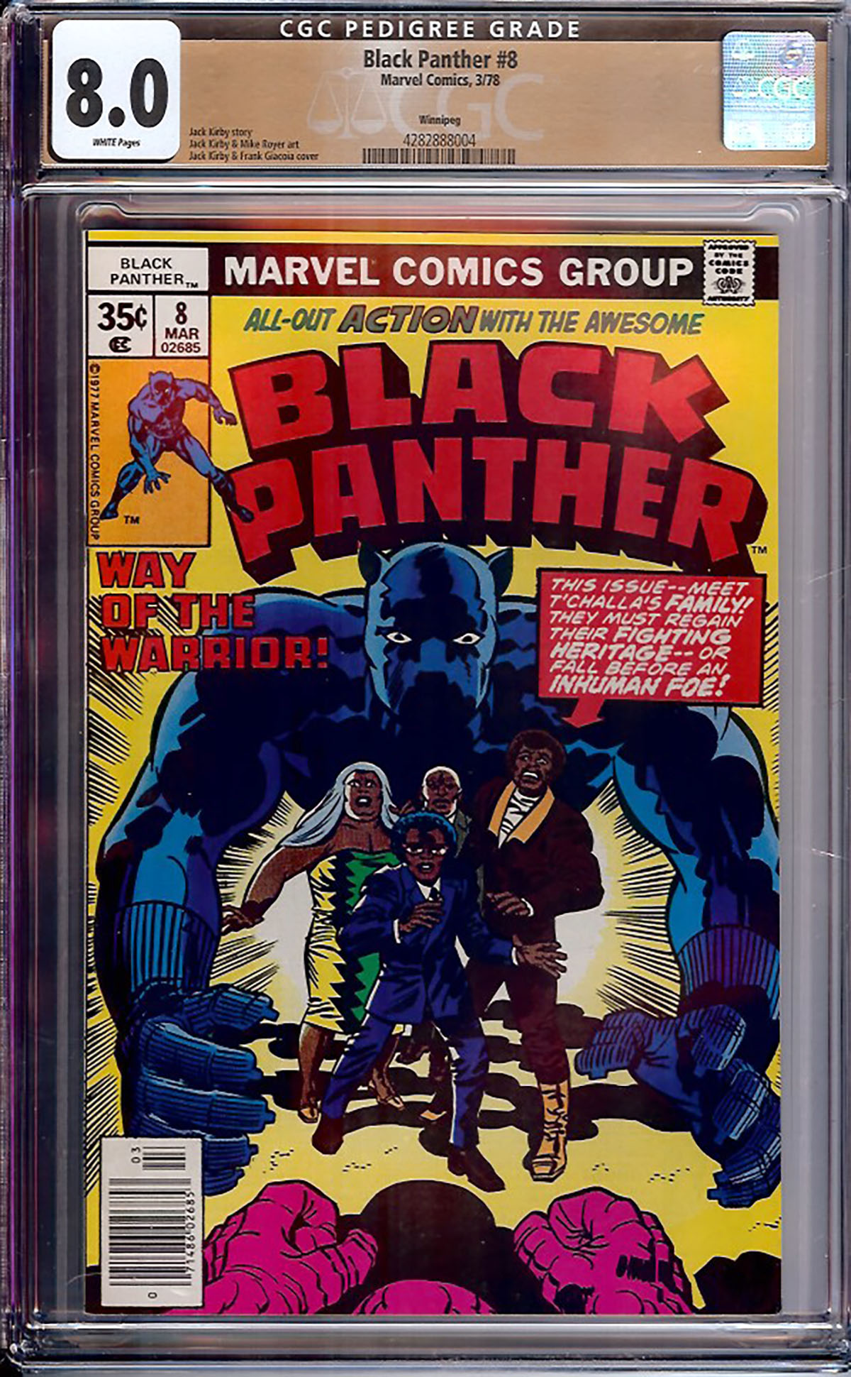 Black Panther #8 CGC 8.0 w Winnipeg