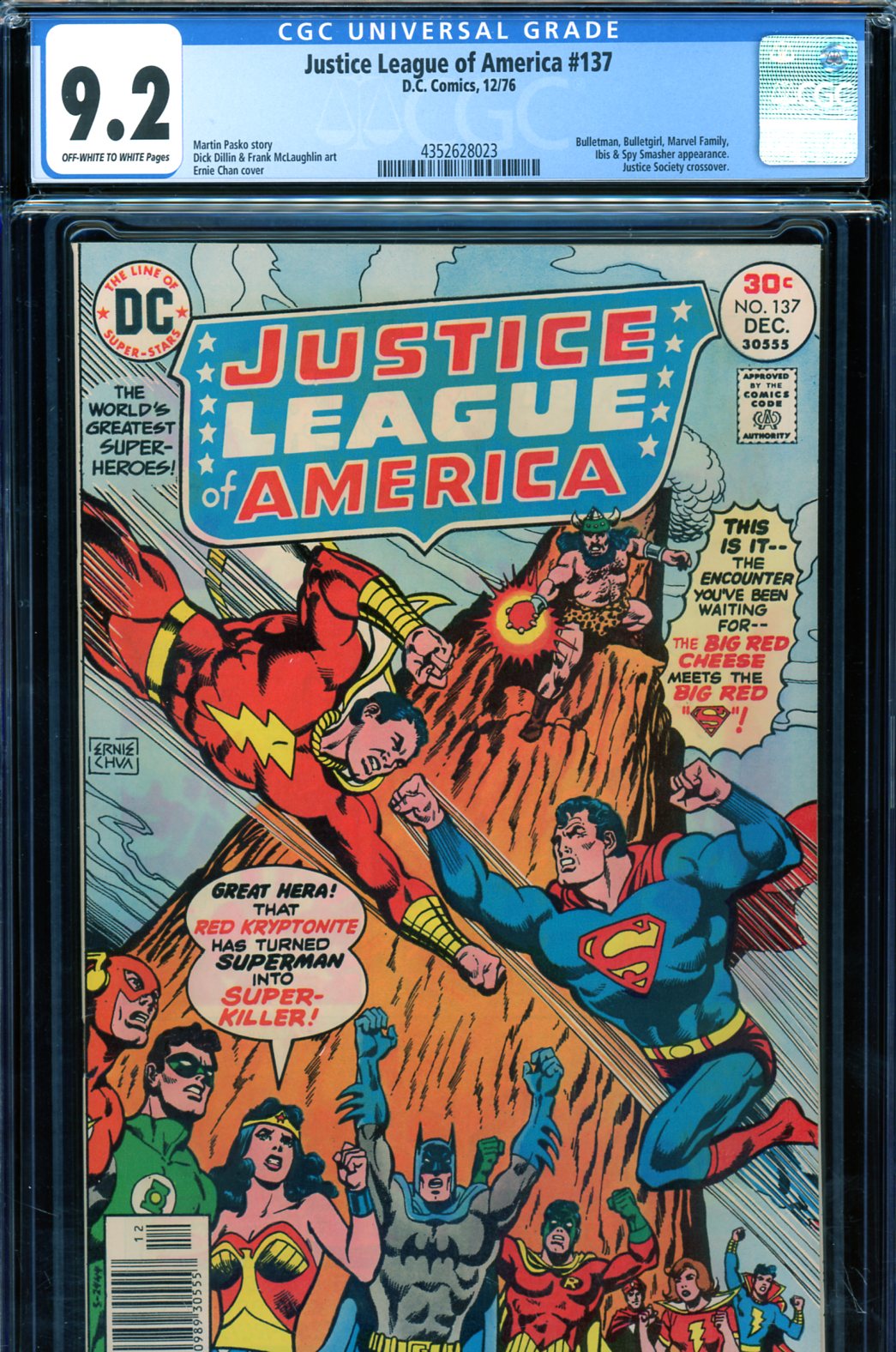 Justice League of America #137 CGC 9.2 ow/w