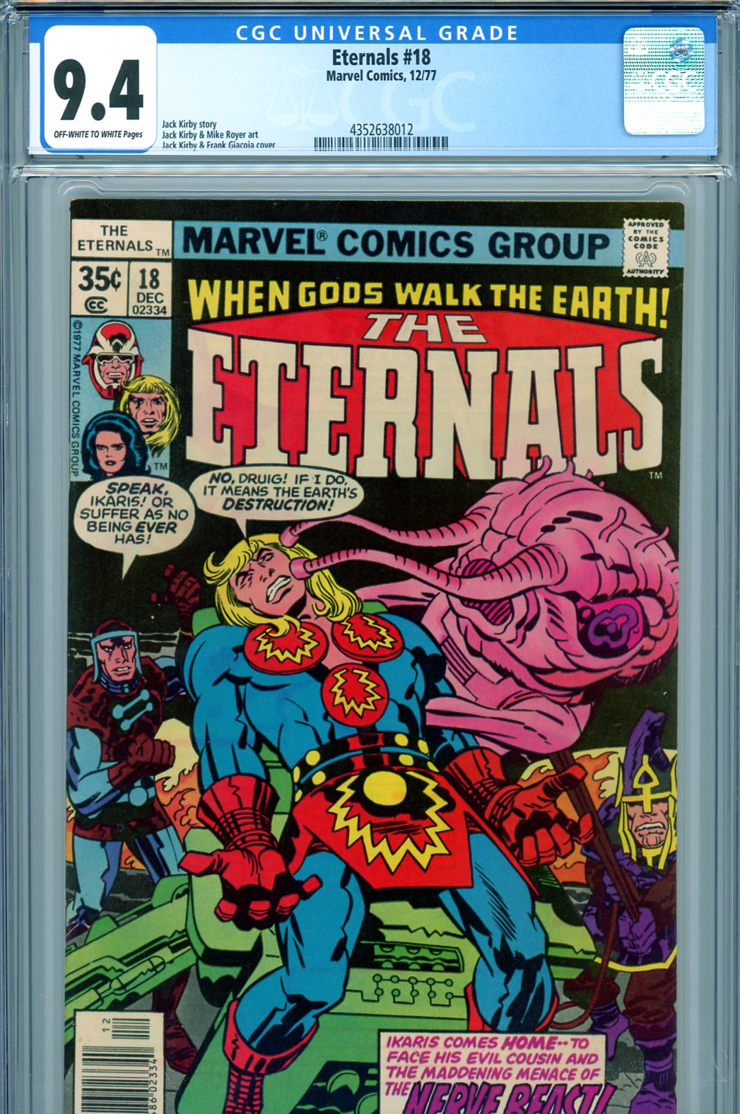 Eternals #18 CGC 9.4 ow/w