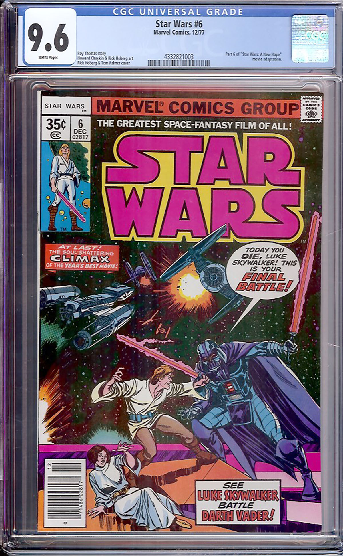 Star Wars #6 CGC 9.6 w