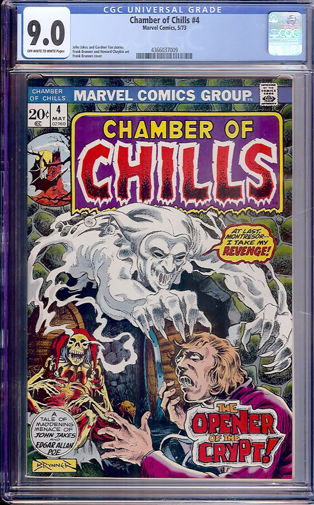 Chamber of Chills #4 CGC 9.0 ow/w