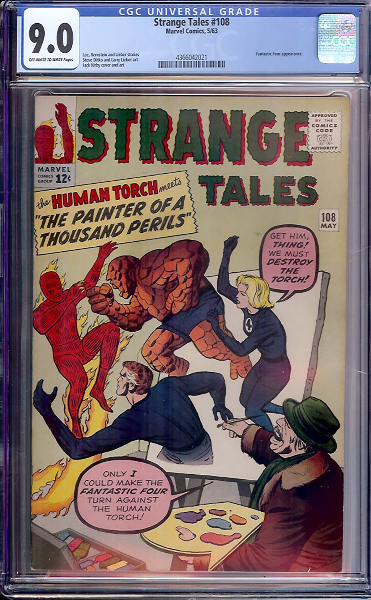 Strange Tales #108 CGC 9.0 ow/w