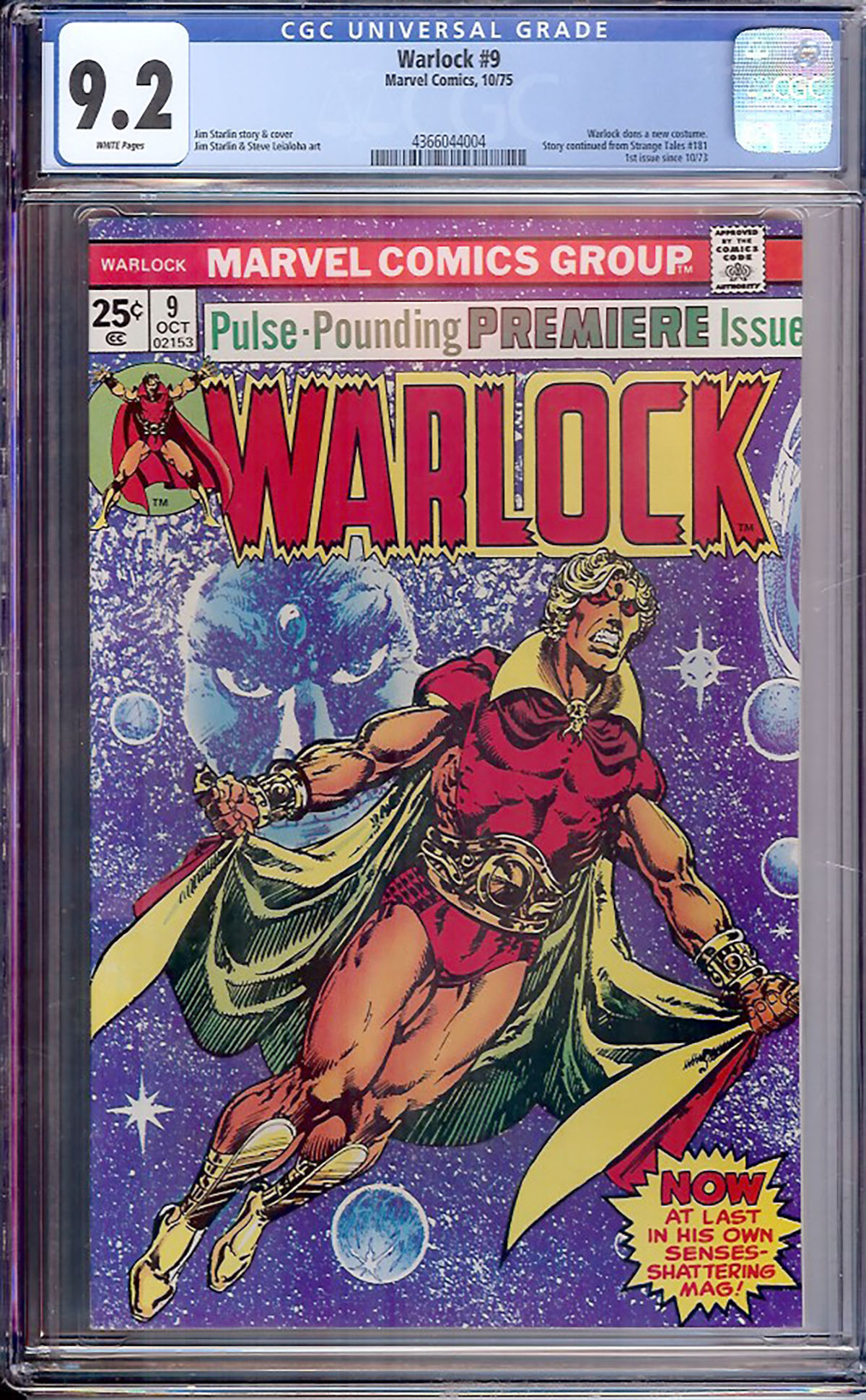 Warlock #9 CGC 9.2 w