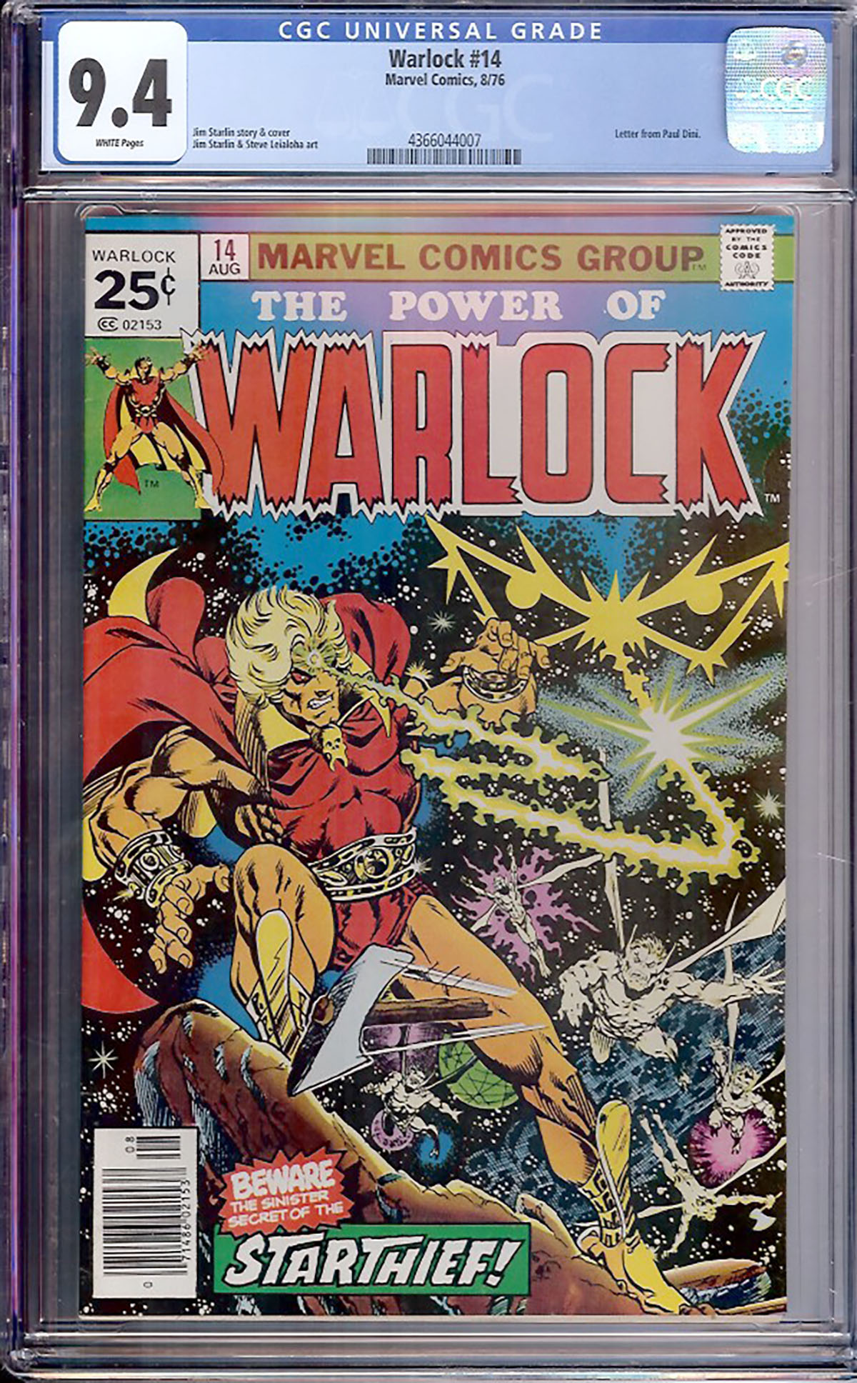 Warlock #14 CGC 9.4 w