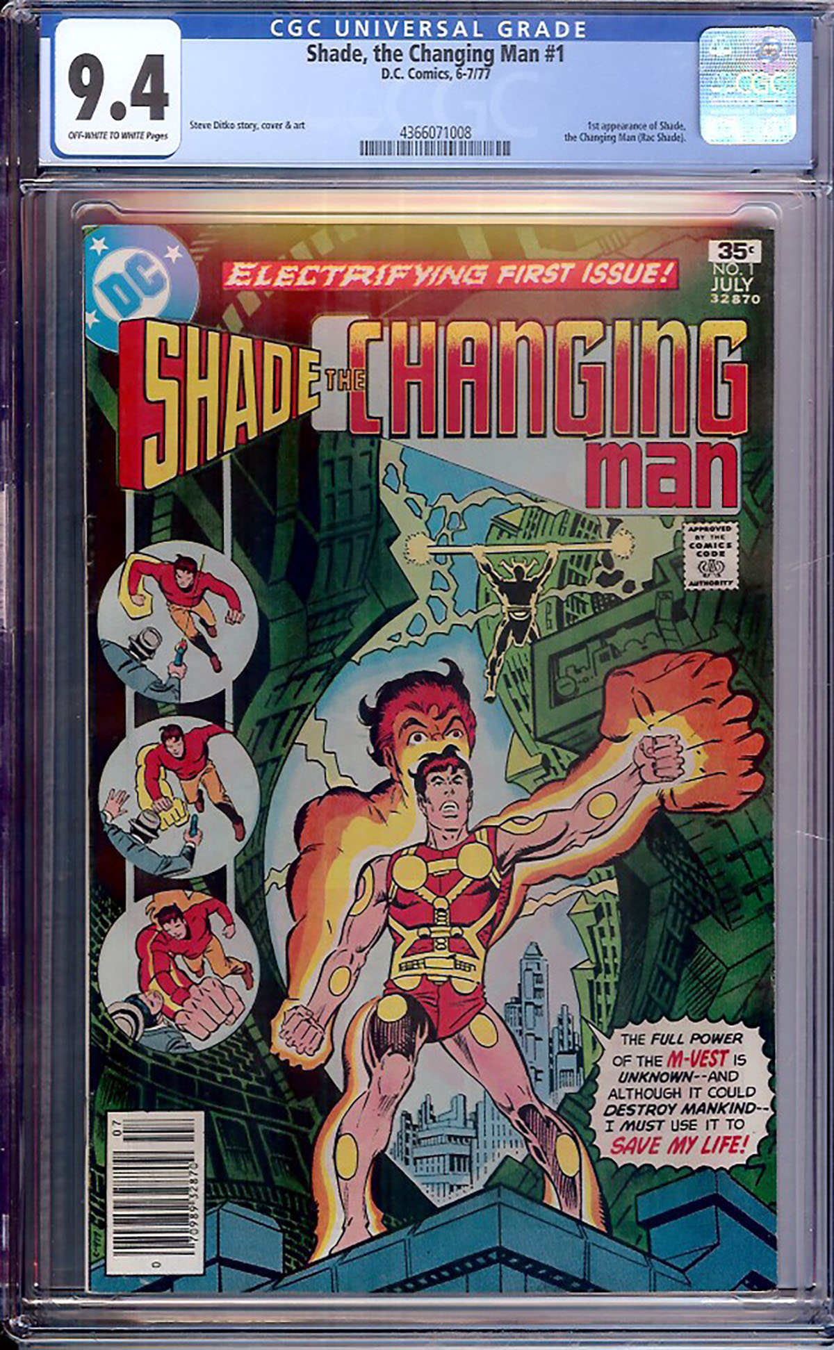 Shade, the Changing Man #1 CGC 9.4 ow/w