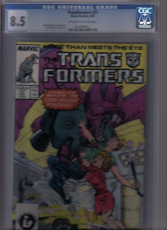 Transformers #31 CGC 8.5 ow/w