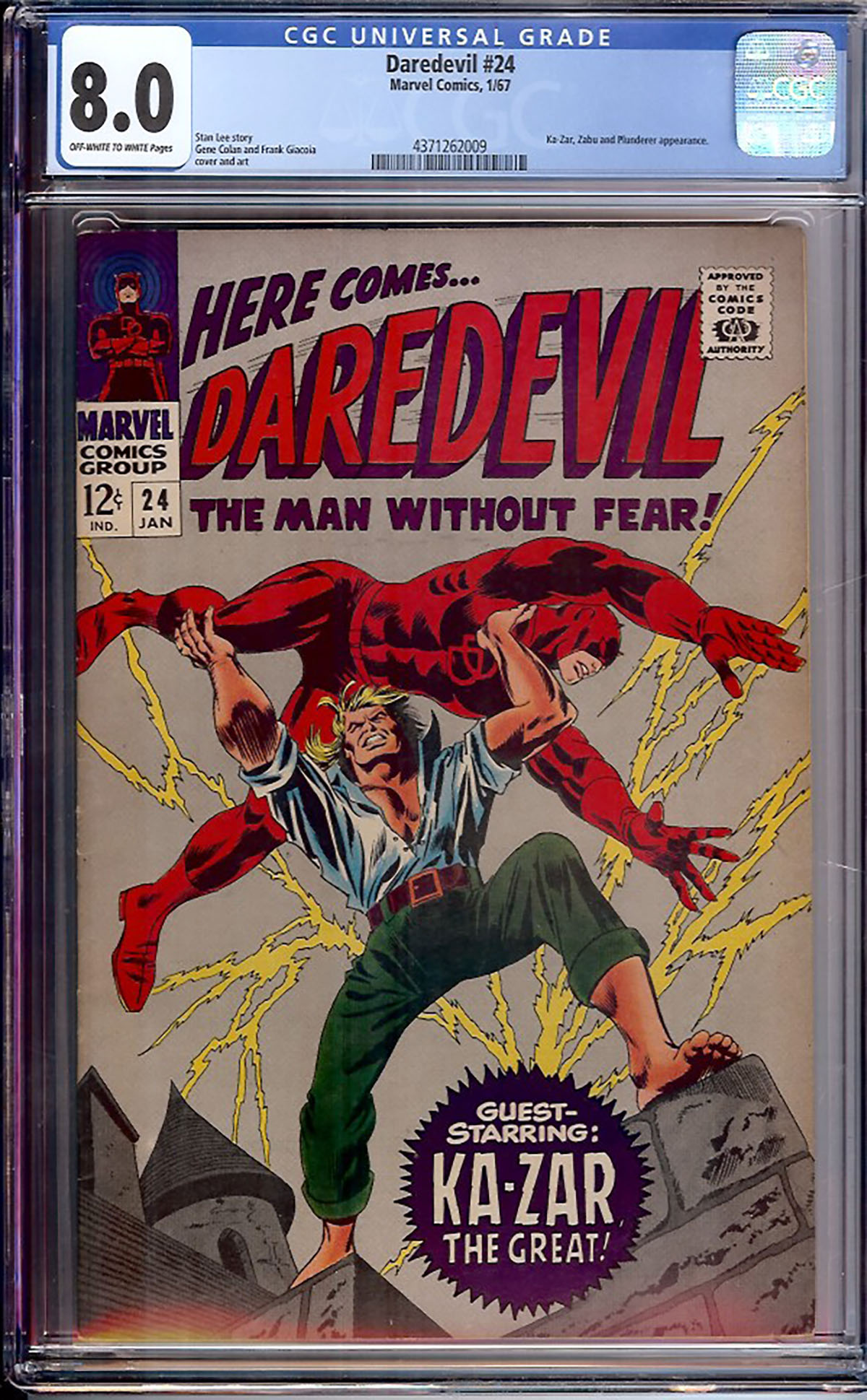 Daredevil #24 CGC 8.0 ow/w